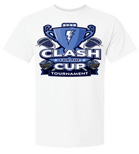 Load image into Gallery viewer, Short Sleeve White Clash for the Cup t-shirt
