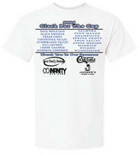 Load image into Gallery viewer, Short Sleeve White Clash for the Cup t-shirt
