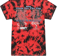 Load image into Gallery viewer, Short Sleeve red/black Tie Dye Clash for the Cup t-shirt
