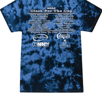 Load image into Gallery viewer, Short Sleeve Navy Tie Dye Clash for the Cup t-shirt
