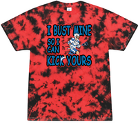 Load image into Gallery viewer, I Bust Mine So I Can Kick Yours Lacrosse T-shirt
