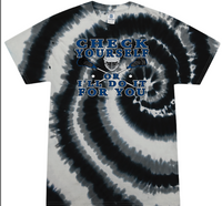 Load image into Gallery viewer, Check yourself or I"ll do it for you lacrosse T-shirt
