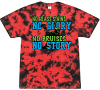 Load image into Gallery viewer, No Grass Stains No Glory No Bruises No Story Lacrosse Shirt
