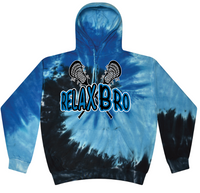 Load image into Gallery viewer, ReLax Bro Lacrosse Tie Dye Hoodie
