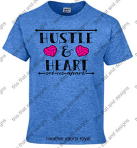 Load image into Gallery viewer, Volleyball hustle and heart set us apart
