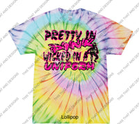 Load image into Gallery viewer, Pretty in pink wicked in a uniform
