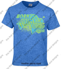 Load image into Gallery viewer, Volleyball born to play forced to go to school
