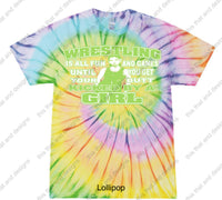 Load image into Gallery viewer, Wrestling it is all fun and games until you get your butt kicked by a girl
