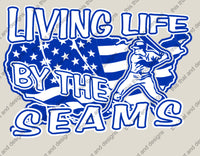 Load image into Gallery viewer, Baseball living life by the seams
