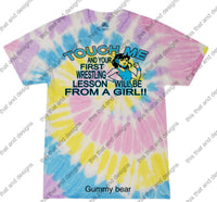 Load image into Gallery viewer, Touch me and your first wrestling lesson will be from a girl
