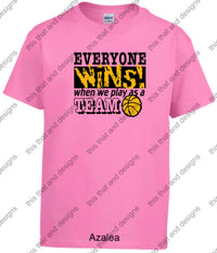 Load image into Gallery viewer, Basketball everyone wins when we play as a team
