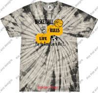 Load image into Gallery viewer, Basketball rules life play the game live to win
