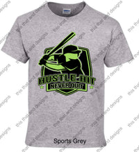 Load image into Gallery viewer, Baseball hustle hit never quit
