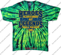 Load image into Gallery viewer, Baseball hero’s will always be remembered but legends will never die
