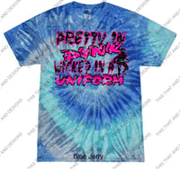 Load image into Gallery viewer, Pretty in pink wicked in a uniform
