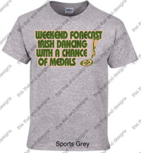 Load image into Gallery viewer, Irish dancing weekend forecast Irish dancing with a chance of medals
