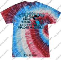 Load image into Gallery viewer, Touch me and your first wrestling lesson will be from a girl
