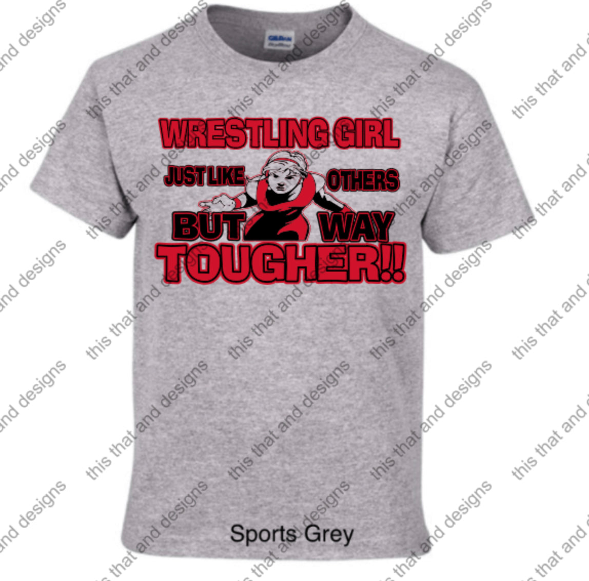 Wrestling girl just like others but way tougher