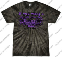 Load image into Gallery viewer, Volleyball if you want soft serve then go get ice cream
