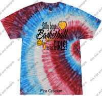 Load image into Gallery viewer, Basketball silly boys basketball is for girls
