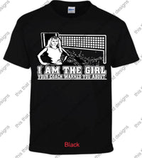Load image into Gallery viewer, Volleyball i am the girl your coach warned you about
